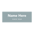 RT Support Center Engraved Name Plate